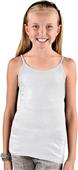 LAT Sportswear Girls Spaghetti Strap Longer Tank