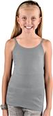 LAT Sportswear Girls Spaghetti Strap Longer Tank