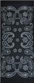 Adult Bandana Black Rag Top Convertible Headwear