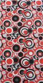Adult Rag Top Convertible Blk Red Circles Headwear