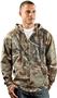 LAT Sportswear Adult Camo Hooded Zip Front Jacket