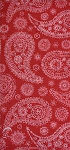 LIPSTICK RED PAISLEY