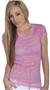 Cotton Heritage Ladies Classic Burn Out V-Neck Tee