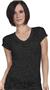 Cotton Heritage Ladies Classic Burn Out V-Neck Tee
