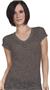 Cotton Heritage Ladies Classic Burn Out V-Neck Tee