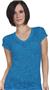Cotton Heritage Ladies Classic Burn Out V-Neck Tee