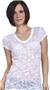 Cotton Heritage Ladies Classic Burn Out V-Neck Tee