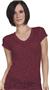 Cotton Heritage Ladies Classic Burn Out V-Neck Tee