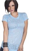 Cotton Heritage Ladies Paisley Crew Neck Tee