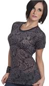 Cotton Heritage Ladies Paisley Crew Neck Tee