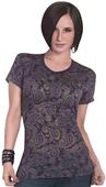 Cotton Heritage Ladies Paisley Crew Neck Tee