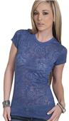 Cotton Heritage Ladies Paisley Crew Neck Tee