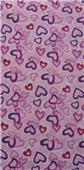 Kids Rag Top Convertible Purple Hearts Headwear
