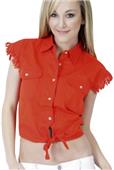 Cotton Heritage Ladies Sleeveless Biker Shirt
