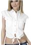 Cotton Heritage Ladies Sleeveless Biker Shirt 