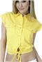 Cotton Heritage Ladies Sleeveless Biker Shirt 