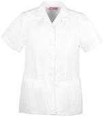 Cherokee Women's Pro White Pleated Scrub Tops Cherokee Women's Pro White Pleated Scrub Tops
