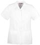Cherokee Women's Pro White Pleated Scrub Tops
