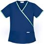 Cherokee Women's Fashion Mock Wrap Scrub Tops