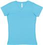 LAT Sportswear Ladies Fine Jersey V-Neck T-Shirt