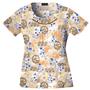 Cherokee Tooniforms Natural Blue Scrub Tops
