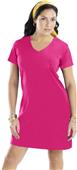 LAT Sportswear Ladies V-Neck T-Shirt Dress LAT Sportswear Ladies V-Neck T-Shirt Dress