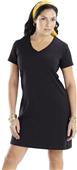LAT Sportswear Ladies V-Neck T-Shirt Dress LAT Sportswear Ladies V-Neck T-Shirt Dress