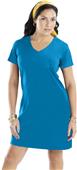 LAT Sportswear Ladies V-Neck T-Shirt Dress LAT Sportswear Ladies V-Neck T-Shirt Dress