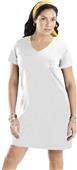 LAT Sportswear Ladies V-Neck T-Shirt Dress LAT Sportswear Ladies V-Neck T-Shirt Dress
