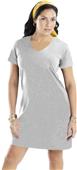 LAT Sportswear Ladies V-Neck T-Shirt Dress LAT Sportswear Ladies V-Neck T-Shirt Dress