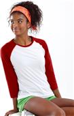 LAT Sportswear Jr 3/4 Sleeve Baseball Tee