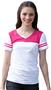 LAT Sportswear Jr V-Neck Football Tee