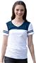 LAT Sportswear Jr V-Neck Football Tee