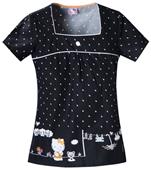 Cherokee Tooniforms Hello Kitty Rain Scrub Tops