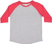 LAT Sportswear Youth 3/4 Sleeve Baseball Tee LAT Sportswear Youth 3/4 Sleeve Baseball Tee