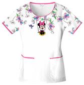 Cherokee Tooniforms Swinging Minnie Scrub Tops