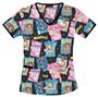Cherokee Tooniforms Madagascar Circus Scrub Tops