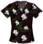 Cherokee Tooniforms Dots Of Butterflies Scrub Tops
