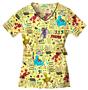 Cherokee Tooniforms Sesame 123 Scrub Tops