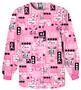 Cherokee Women's H.Q. Print Warm-Up Scrub Jackets