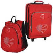 Kids Luggage & Backpack Set Flag Heart