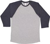 LAT Sportswear Adult 3/4 Sleeve Baseball T-Shirts LAT Sportswear Adult 3/4 Sleeve Baseball T-Shirts