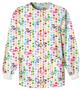 Cherokee Women's H.Q. Print Warm-Up Scrub Jackets