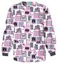 Cherokee Women's H.Q. Print Warm-Up Scrub Jackets