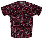 Cherokee Women's H.Q. Print V-Neck Scrub Tops