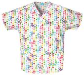 Cherokee Women's H.Q. Print V-Neck Scrub Tops Cherokee Women's H.Q. Print V-Neck Scrub Tops