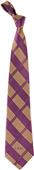 Eagles Wings NCAA LSU Woven Plaid Tie