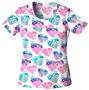 Cherokee Love This Life Scoop Neck Scrub Tops