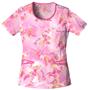 Cherokee Love This Life Scoop Neck Scrub Tops