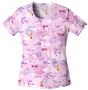Cherokee Love This Life Scoop Neck Scrub Tops